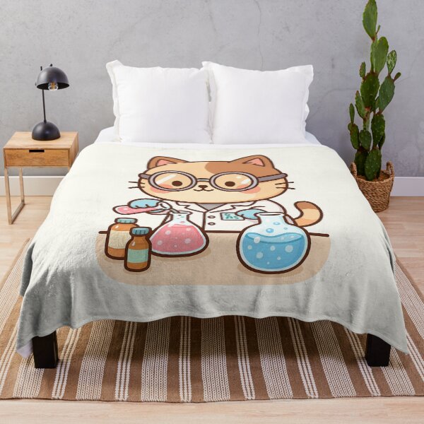 Item preview, Cute Chemist Cat Cartoon designed and sold by HoopeStylee.
