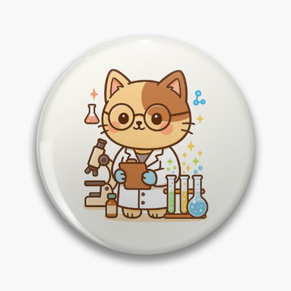 Item preview, Cute Scientist Cat designed and sold by HoopeStylee.