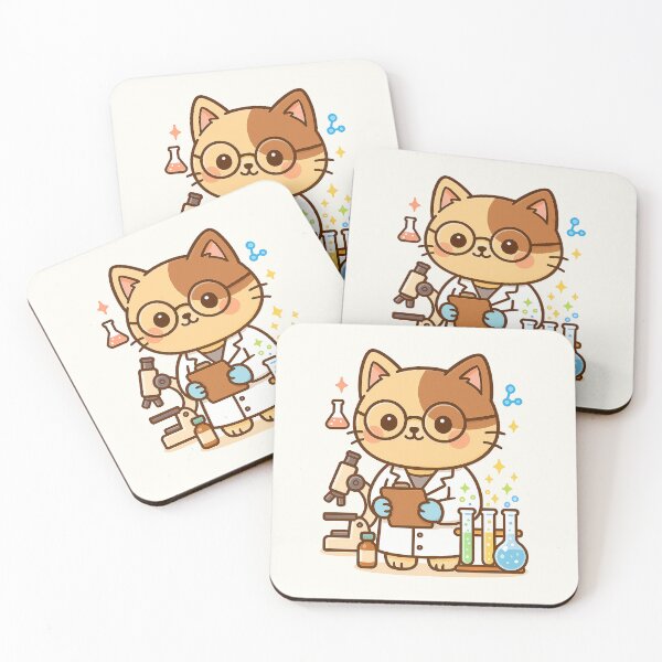 Item preview, Cute Scientist Cat designed and sold by HoopeStylee.
