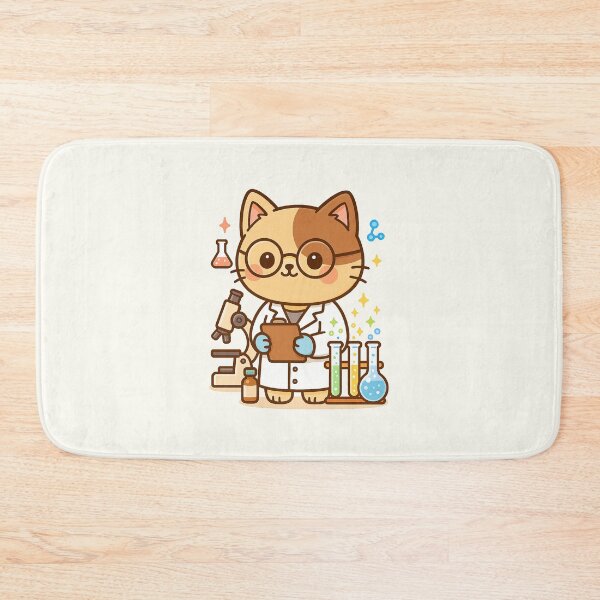 Item preview, Cute Scientist Cat designed and sold by HoopeStylee.