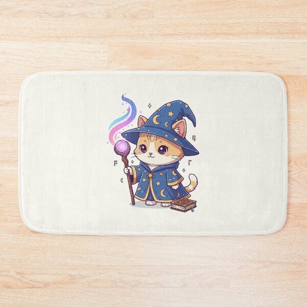Item preview, Cute Wizard Cat designed and sold by HoopeStylee.