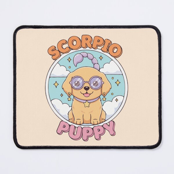 Item preview, Scorpio Puppy Zodiac Cute Golden Retriever Dog Design – Horoscope Art designed and sold by The Real Life Symphony.
