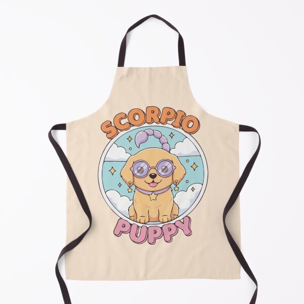 Item preview, Scorpio Puppy Zodiac Cute Golden Retriever Dog Design – Horoscope Art designed and sold by The Real Life Symphony.