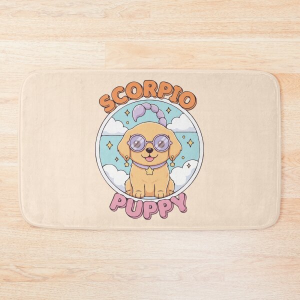 Item preview, Scorpio Puppy Zodiac Cute Golden Retriever Dog Design – Horoscope Art designed and sold by The Real Life Symphony.