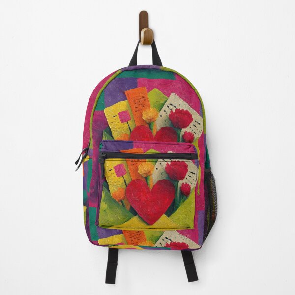 Item preview, Lost Love Letters with Hearts and Flowers: A Vibrant Valentine's Scene Bursting with Passion designed and sold by OlfactoART Studio.