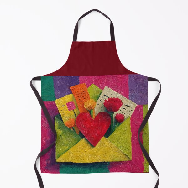 Item preview, Lost Love Letters with Hearts and Flowers: A Vibrant Valentine's Scene Bursting with Passion designed and sold by OlfactoART Studio.