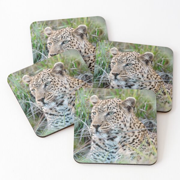 Item preview, Leopard In The Grass Green Eyes Watching designed and sold by DavideAntoniani.