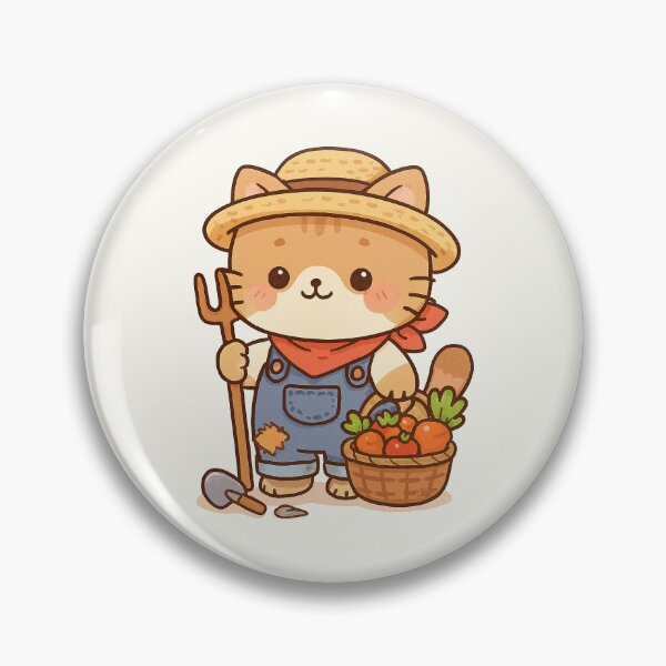Item preview, Cute Farmer Cat designed and sold by HoopeStylee.