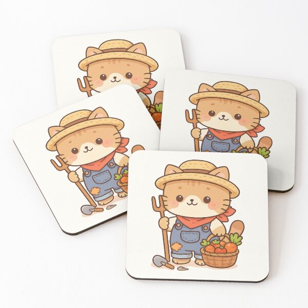 Item preview, Cute Farmer Cat designed and sold by HoopeStylee.