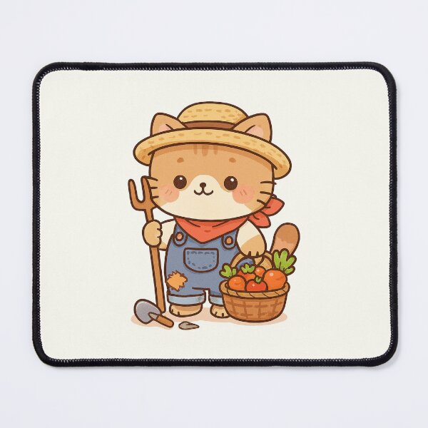 Item preview, Cute Farmer Cat designed and sold by HoopeStylee.