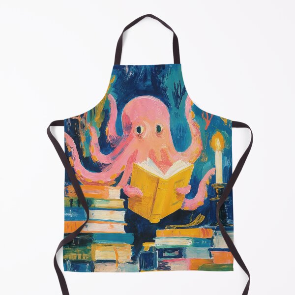 Item preview, Octopus with book and candle designed and sold by ArtHouseNiklas.