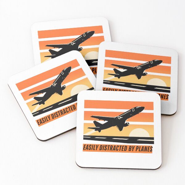 Item preview,  Easily Distracted by Planes – funny pilot retro airplane designed and sold by w66aboo.