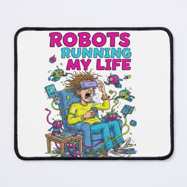 Item preview, Robots Running My Life: The Tech Overload Reality designed and sold by AMBAYK.