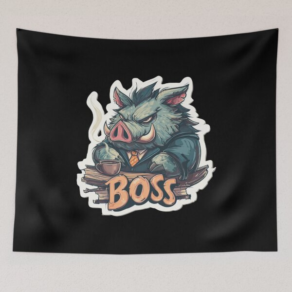 Item preview, Boar The Boss - Funny Animal Manager Office Humor designed and sold by KZurHTPC.