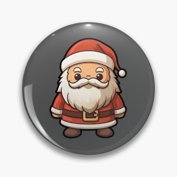Item preview, Grumpy Kawaii Santa Claus Christmas Illustration designed and sold by RBCreates.