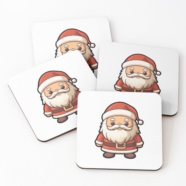 Item preview, Grumpy Kawaii Santa Claus Christmas Illustration designed and sold by RBCreates.