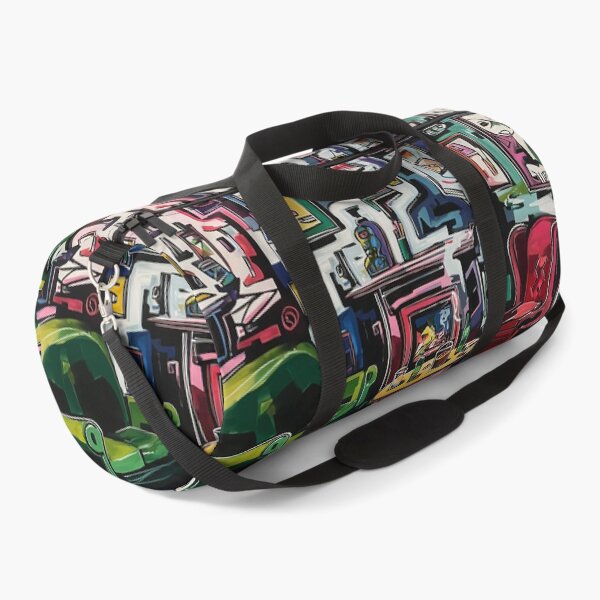 Item preview, Cubist Cigar Lounge Alive with Color, Abstract Shapes and Exaggerated Forms designed and sold by OlfactoART Studio.