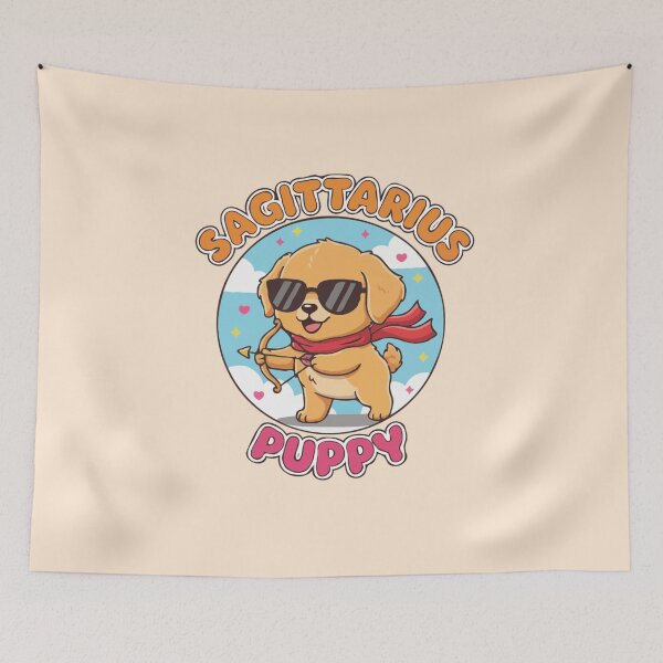 Item preview, Sagittarius Puppy Zodiac Cute Golden Retriever Dog Design – Horoscope Art designed and sold by The Real Life Symphony.