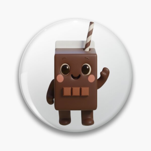 Item preview, Chocolate Milk Box – Cute 3D Kawaii Drink Character designed and sold by HNstory.