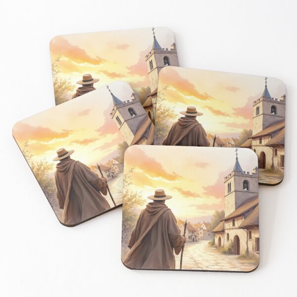 Item preview, Pilgrim arriving in a village designed and sold by jefboutique6150.