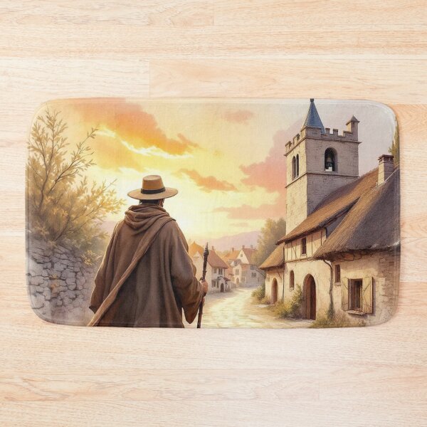 Item preview, Pilgrim arriving in a village designed and sold by jefboutique6150.