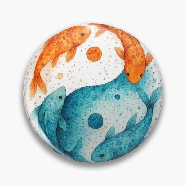 Item preview, Yin Yang Koi Fish T-Shirt – Japanese Watercolor Balanced Energy Art designed and sold by KDesignCrafts.