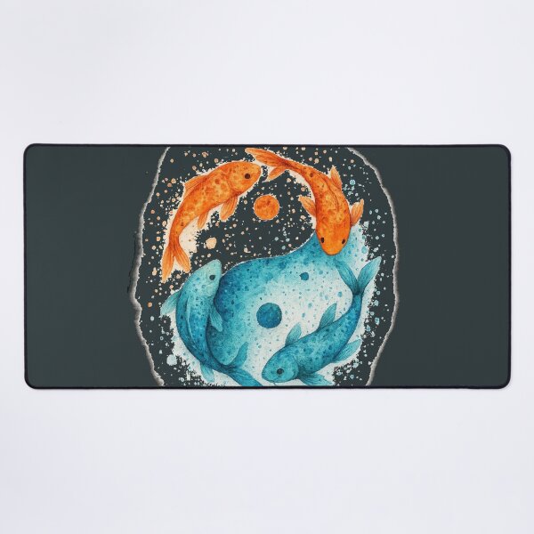 Item preview, Yin Yang Koi Fish T-Shirt – Japanese Watercolor Balanced Energy Art designed and sold by KDesignCrafts.