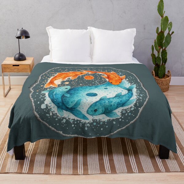 Item preview, Yin Yang Koi Fish T-Shirt – Japanese Watercolor Balanced Energy Art designed and sold by KDesignCrafts.