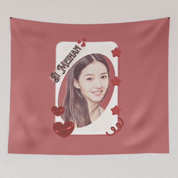 Item preview, Ji Meihan (纪美涵) Portrait Chinese Actress Art Chinese Celebrity Illustration portrait illustration Red Aesthetic Collage Design designed and sold by AJUNICE STUDIO.