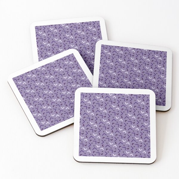 Item preview, Cute Purple Memphis - 80s Abstract Retro Vintage Cute Geometric Pattern designed and sold by RoyalStarsPatts.