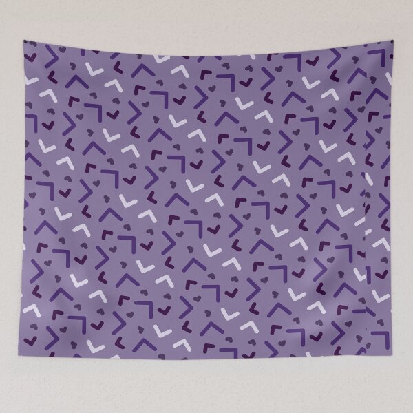 Item preview, Cute Purple Memphis - 80s Abstract Retro Vintage Cute Geometric Pattern designed and sold by RoyalStarsPatts.