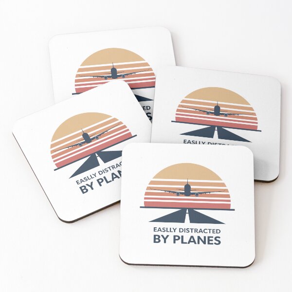 Item preview, Easily Distracted by Planes – pilot retro airplane designed and sold by w66aboo.