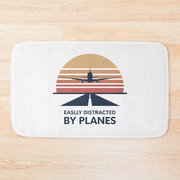 Item preview, Easily Distracted by Planes – pilot retro airplane designed and sold by w66aboo.