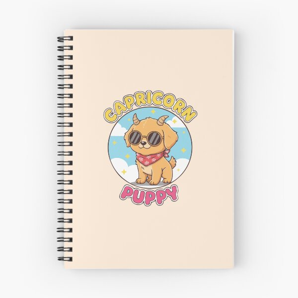 Item preview, Capricorn Puppy Zodiac Cute Golden Retriever Dog Design – Horoscope Art designed and sold by The Real Life Symphony.
