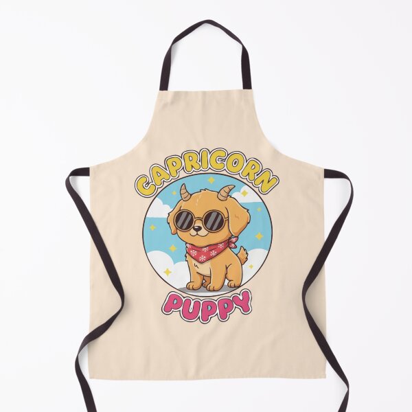Item preview, Capricorn Puppy Zodiac Cute Golden Retriever Dog Design – Horoscope Art designed and sold by The Real Life Symphony.
