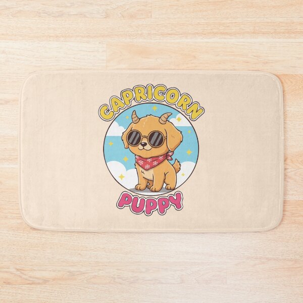 Item preview, Capricorn Puppy Zodiac Cute Golden Retriever Dog Design – Horoscope Art designed and sold by The Real Life Symphony.