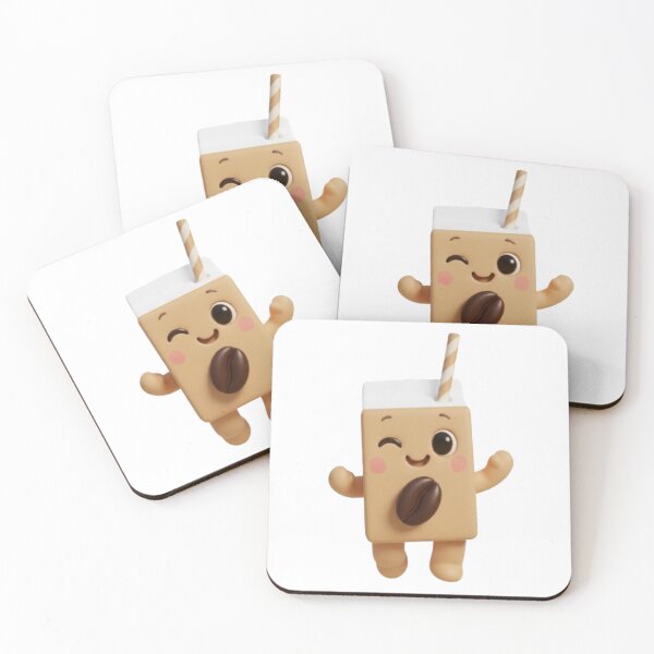 Artikelvorschau, Kaffeemilchbox – Niedliche 3D-Kawaii-Getränkefigur entworfen und verkauft von HNstory.