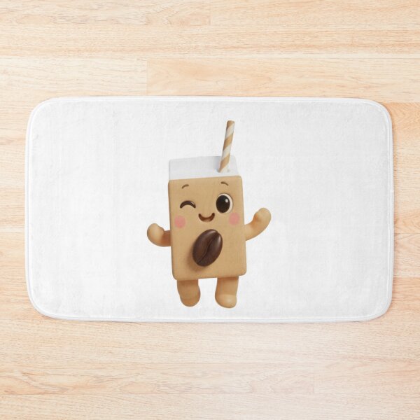 Item preview, Coffee Milk Box – Cute 3D Kawaii Drink Character designed and sold by HNstory.