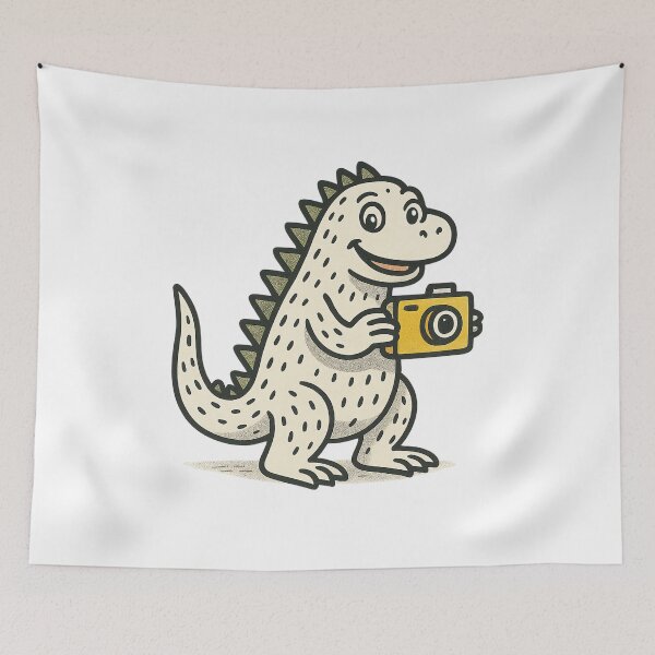 Item preview, Cute Retro Monster with Camera designed and sold by NatureStyle555.
