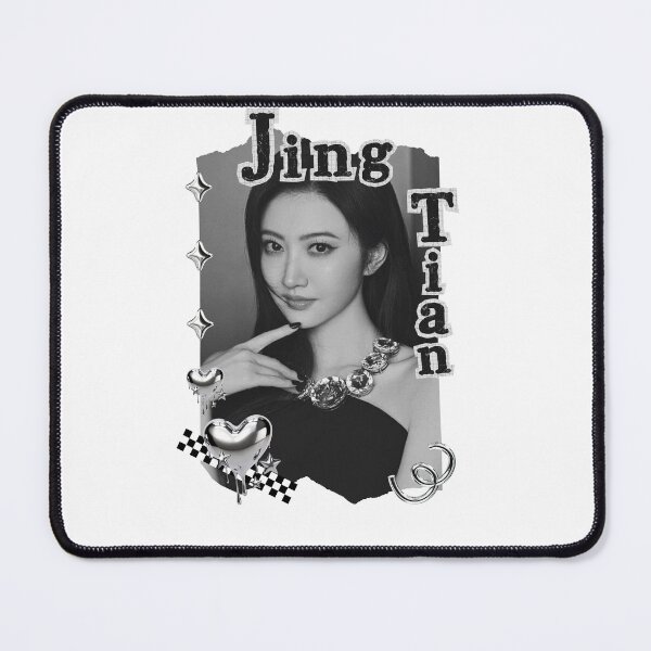 Item preview, Jing Tian (景甜) Chinese Actress Art Chinese Celebrity Illustration Black and White Collage Digital Art Portrait designed and sold by AJUNICE STUDIO.