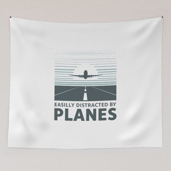Item preview, Easily Distracted by Planes – pilot love airplane designed and sold by w66aboo.