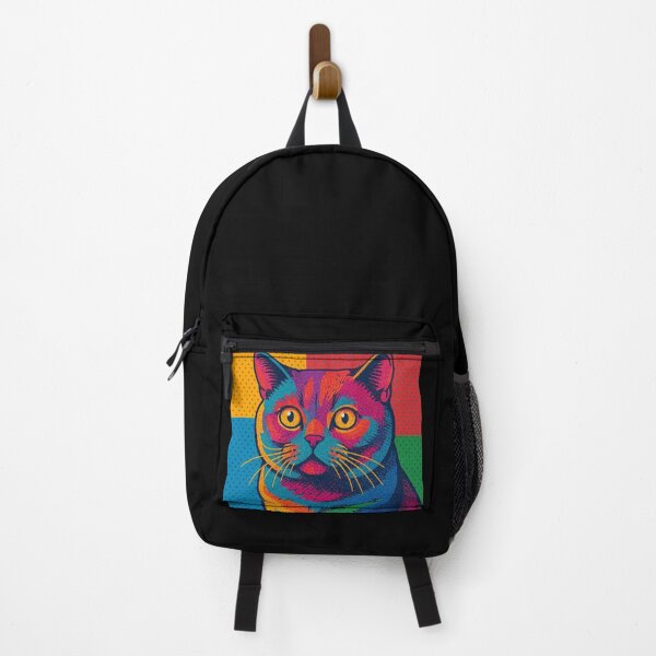 Item preview, Colorful Pop Art Cat Illustration designed and sold by Dogandesighn.