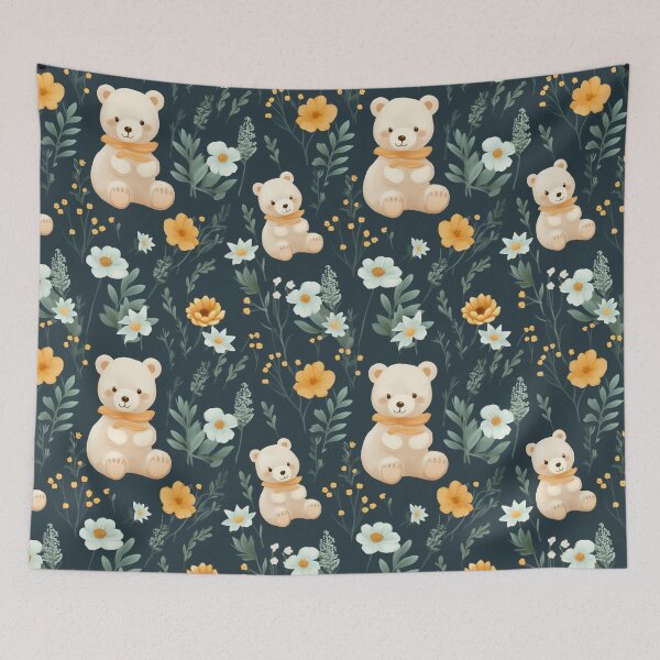 Item preview,  Awesome Teddy Bear Petal  Pattern Teddy Day- Teddy Bear Lover designed and sold by RoyalStarsPatts.