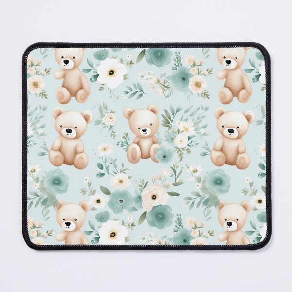Item preview, Teddy Bear with Flower Pattern for Bear Lovers- Bear Hugs designed and sold by RoyalStarsPatts.