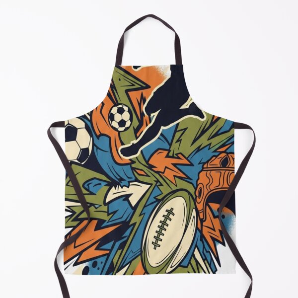 Item preview, Multi-Sport Athletic Silhouette - Soccer Football Sports Art designed and sold by Dzblack.