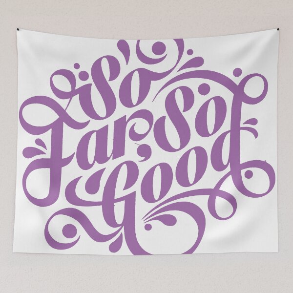 Item preview, So Far So Good Retro Lettering Typography designed and sold by andry01.