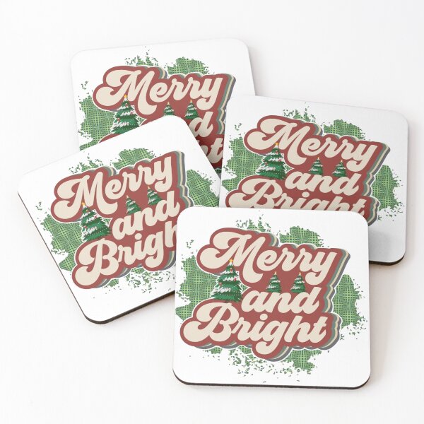 Item preview, Christmas Merry Bright Retro Festive Holiday Style designed and sold by Oniyasha.