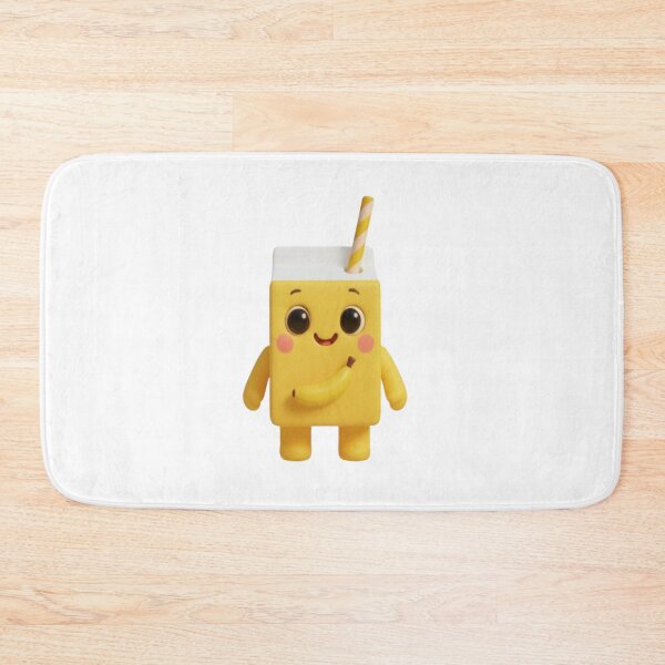 Item preview, Banana Milk Box – Cute 3D Kawaii Drink Character designed and sold by HNstory.