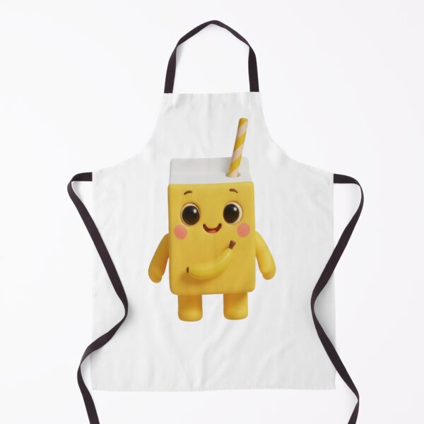 Item preview, Banana Milk Box – Cute 3D Kawaii Drink Character designed and sold by HNstory.