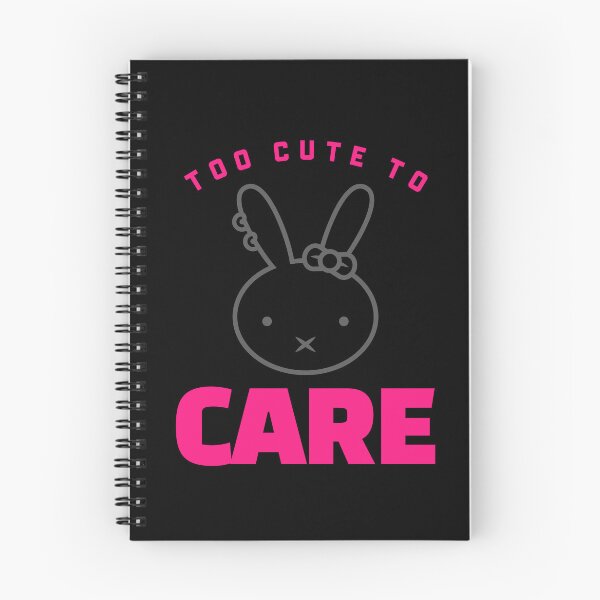 Item preview, Too Cute to Care Kawaii Bunny Pink Aesthetic Girly Design designed and sold by FusionTeeDesign.